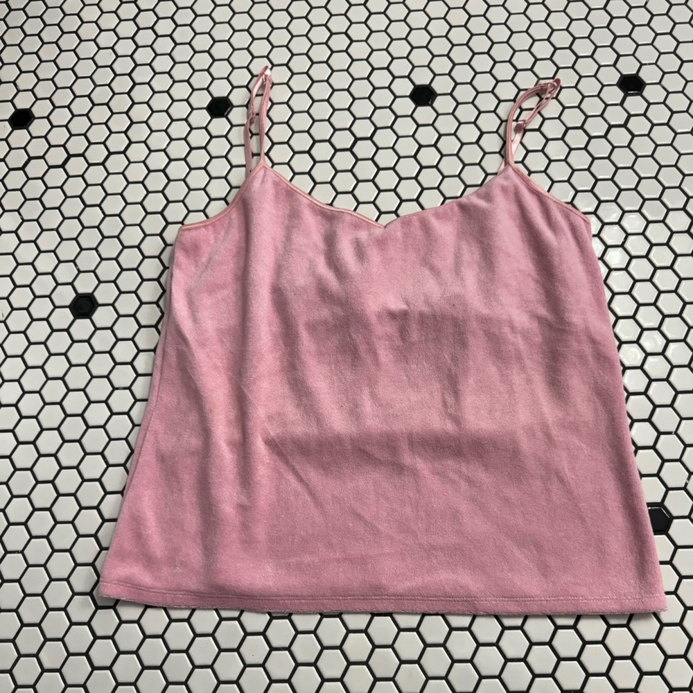 Lord & taylor vintage terry cloth tank with bra size XL